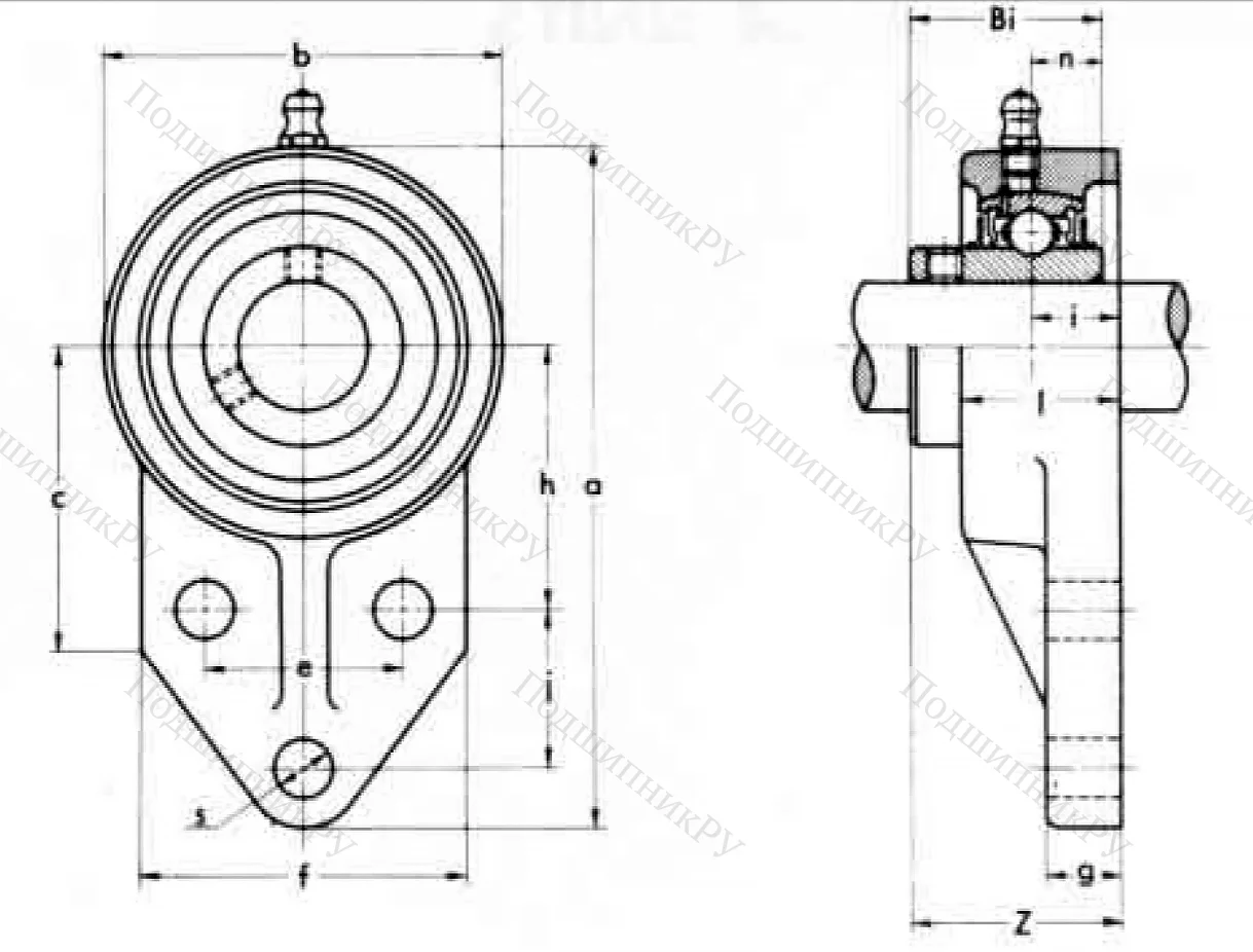 Подшипниковый корпус FK 205 ASAHI