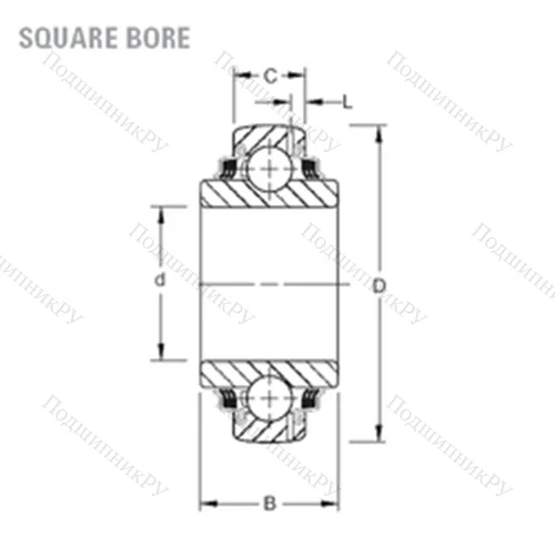 Подшипник шариковый радиальный GW 209PPB 8