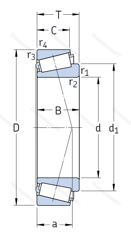 Конический роликовый подшипник BT 1B 329270/Q от производителя  SKF