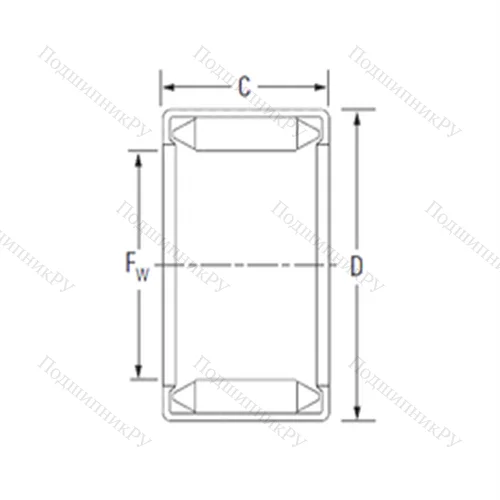 Подшипник игольчатый радиальный DL 9 14 12