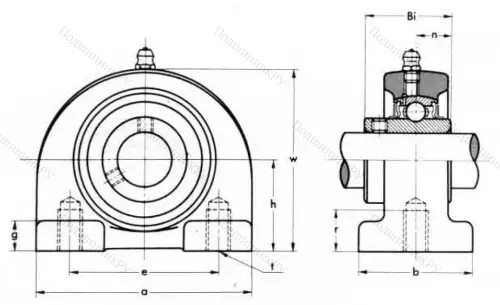 Подшипниковый корпус  PA 204 (ASAHI) в Липецке