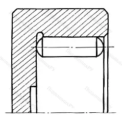 Модификация подшипника 904902У размер 14,723x23,841x13,1 от производителя  МПЗ