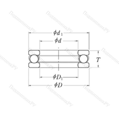 Подшипник шариковый упорный LT 5/8B от производителя  RHP Подшипник шариковый упорный LT 5/8B от производителя  RHP