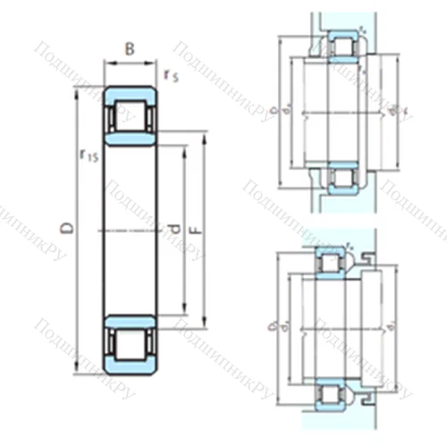 Подшипник роликовый радиальный PSL 412-300
