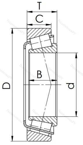 Конический роликовый подшипники 6-27607 АШ (32306 B) в Липецке