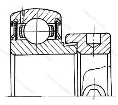 Подшипник  780203 размер 17x40x37,3 от производителя  ГПЗ-4