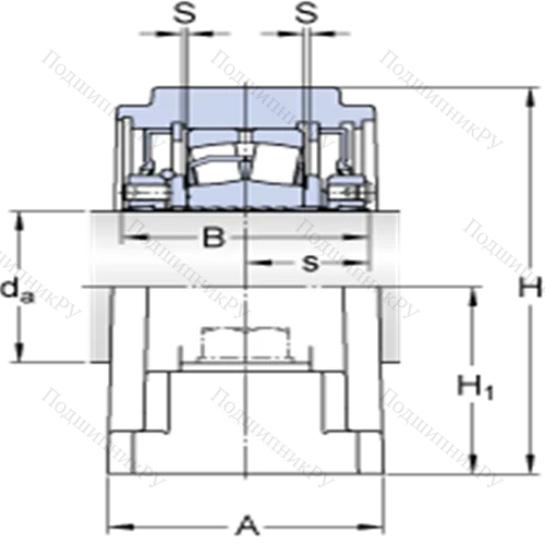 Стационарные роликоподшипниковые узлы (SKF ConCentra, для дюймовых валов) SYE 2 N
