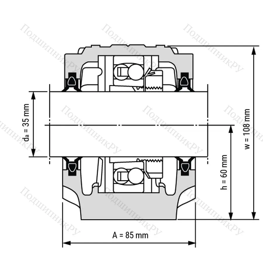 Разборный корпус опорного блока