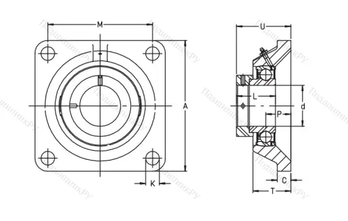 Подшипниковый узел  PCJ 30-XL-N в Липецке