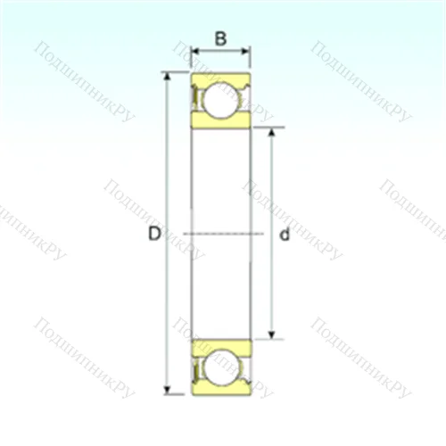 Подшипник шариковый радиальный 6035-RS