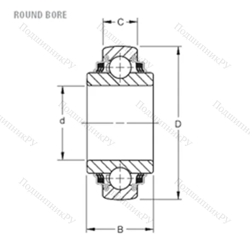 Подшипник шариковый радиальный W 214PPB 9