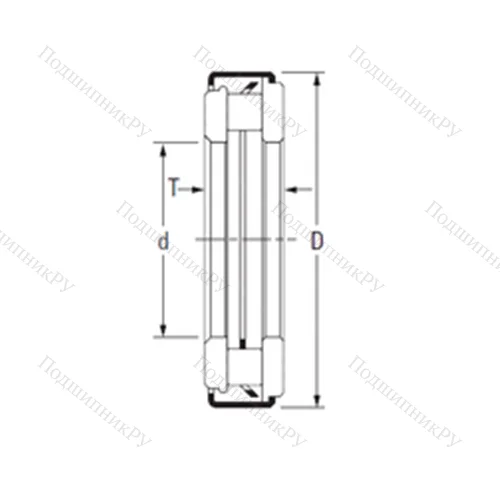 Подшипник игольчатый упорный ARZ 10 30 48 от производителя  TIMKEN