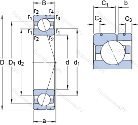 Подшипник 7018 CD/P 4AL