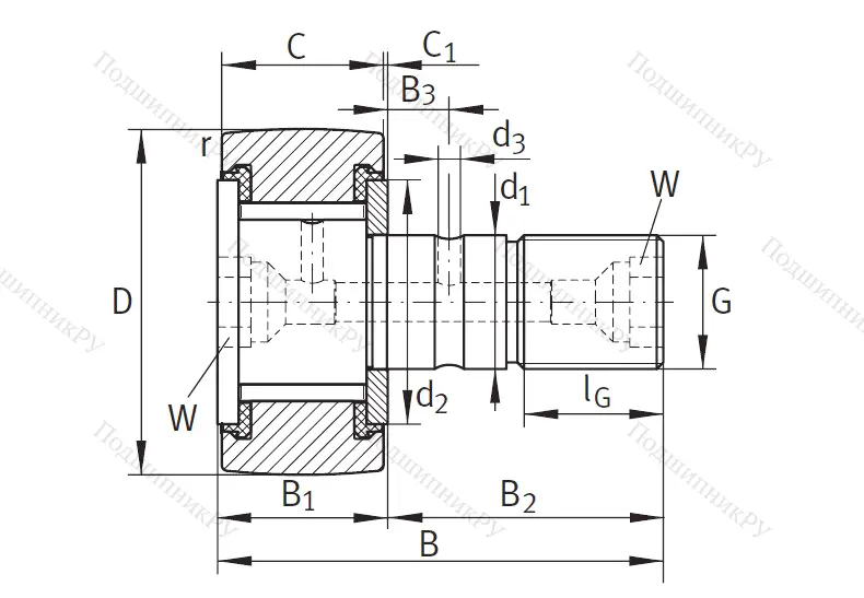 Подшипник KRV 35 PP A