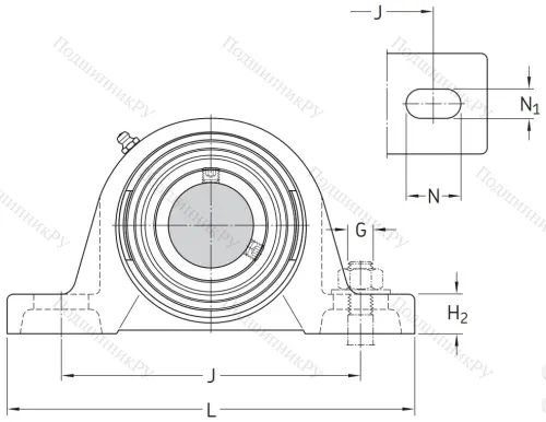 Подшипниковый корпус SYJ 100 TF в Липецке