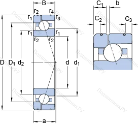 Подшипник 7012 CE/HCP 4AL 1