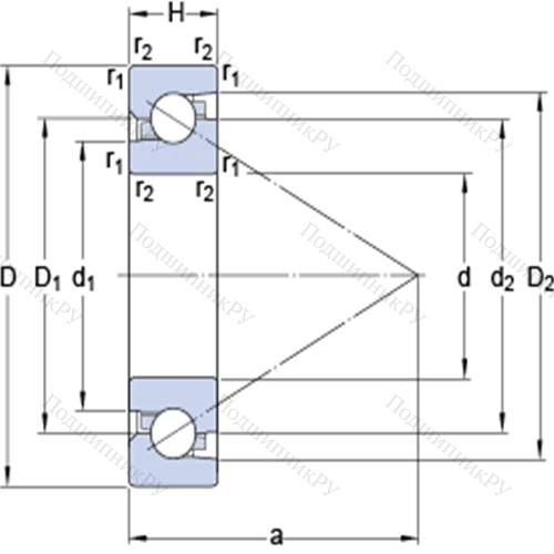 Прецизионные одинарные упорно-радиальные шарикоподшипники для винтовых передач BSA 212 C от производителя  SKF Прецизионные одинарные упорно-радиальные шарикоподшипники для винтовых передач BSA 212 C от производителя  SKF