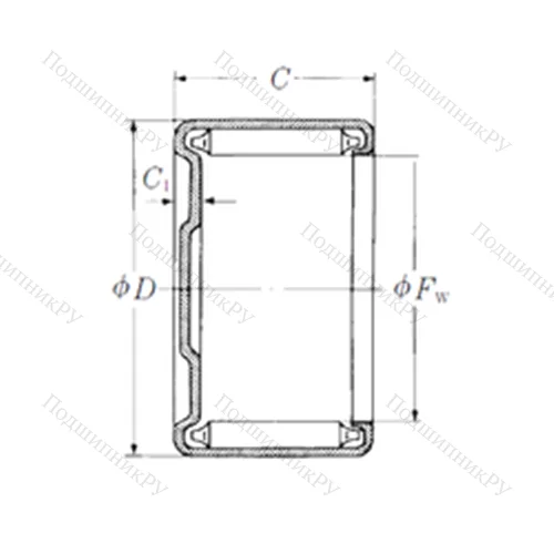 Подшипник игольчатый радиальный M-12121