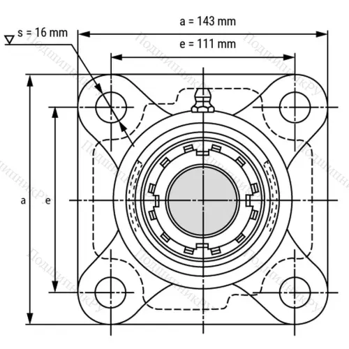 Подшипниковый узел UKF 210+H 2310 - Вал: 45 мм