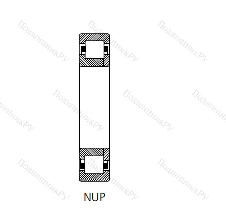 Цилиндрический роликовый подшипник 692409 (NUP 409 N) в Липецке