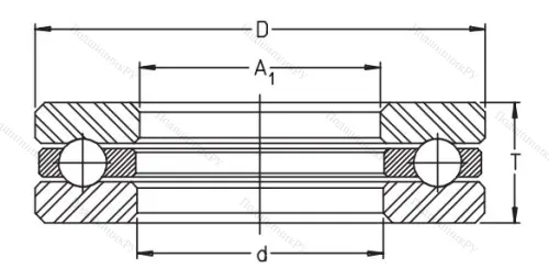 Упорный шариковый подшипник 51122 от производителя  FAG Упорный шариковый подшипник 51122 от производителя  FAG