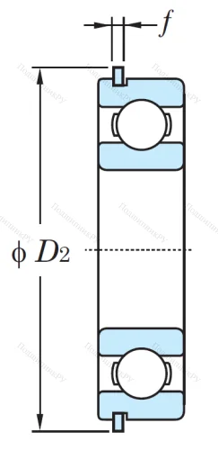 Однорядный шариковый подшипник 6311 NR от производителя  KOYO Однорядный шариковый подшипник 6311 NR от производителя  KOYO