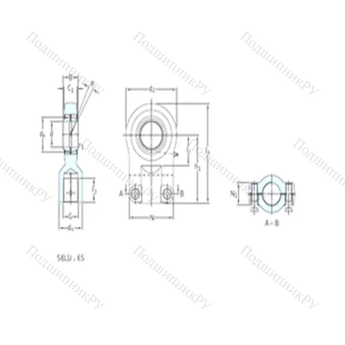 Подшипник скольжения сферический SIR 60ES от производителя  SKF