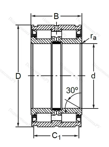 Двухрядный роликовый подшипник SL 04 5009 PP 2NR в Липецке