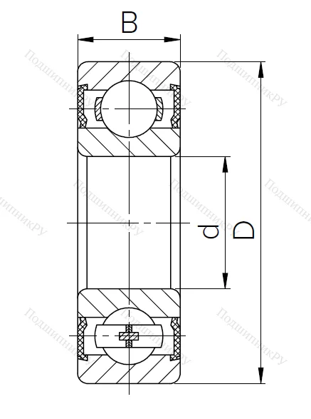 Шариковый однорядный подшипник 180104 T (6004-2RST.CRF) в Липецке