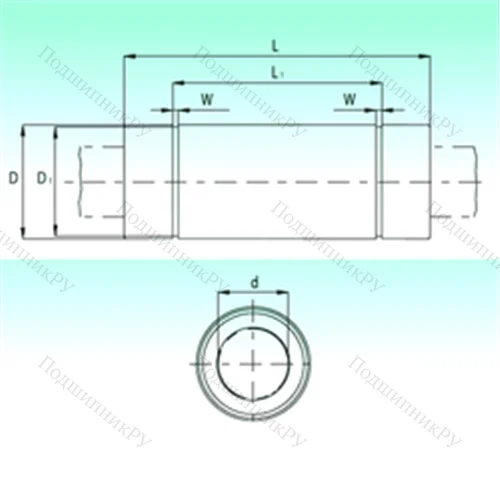 Подшипник шариковый линейный KBL 2080