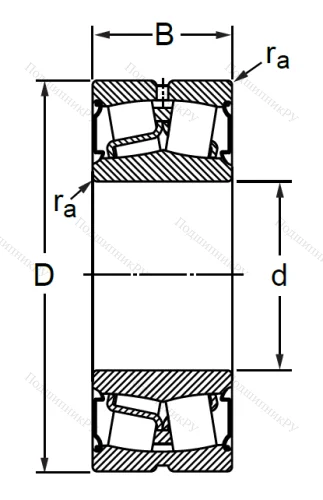 Сферический роликовый подшипник BS 2-2212 2CS (BS 2-2212 2CS) в Липецке
