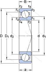 Подшипник 71907 CE/HCP 4A