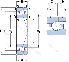 Подшипник 7022 CE/P 4AL