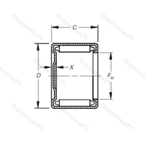Подшипник игольчатый радиальный M-13161