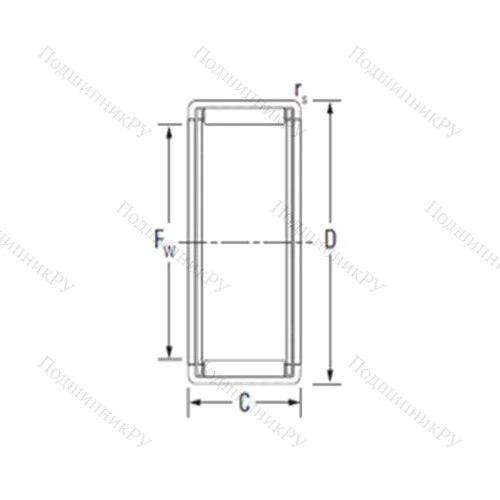 Подшипник игольчатый радиальный HK 4012