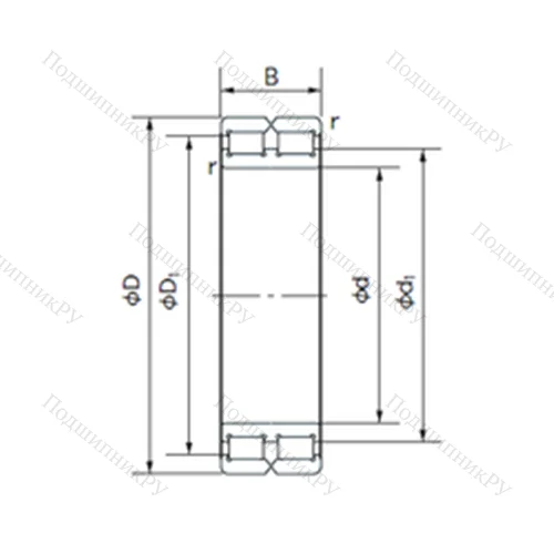 Подшипник роликовый радиальный RB 4834