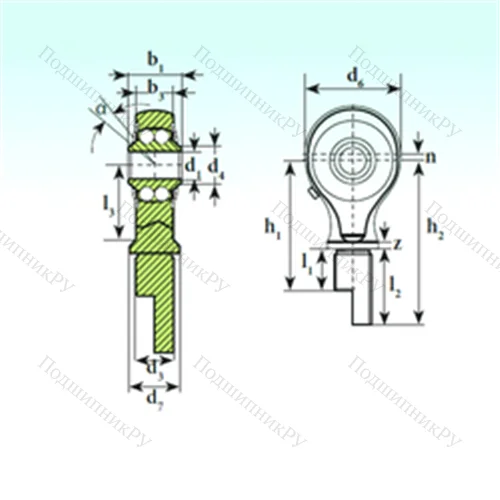 Подшипник шариковый радиальный самоцентрирующийся TSM 06-01 BB-E