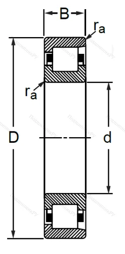 Цилиндрический роликовый подшипник 12211 Л (NF 211 M) в Липецке Цилиндрический роликовый подшипник 12211 Л (NF 211 M) в Липецке