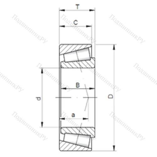 Подшипник роликовый радиально-упорный 32907 A от производителя  CX Подшипник роликовый радиально-упорный 32907 A от производителя  CX