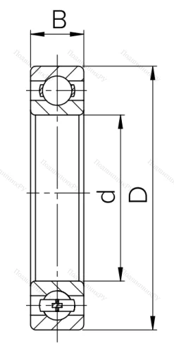 Шариковый однорядный подшипник 6-7000103 (16003) в Липецке