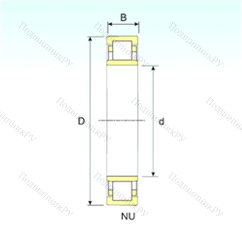 Подшипник роликовый радиальный NU 10/710 от производителя  ISB Подшипник роликовый радиальный NU 10/710 от производителя  ISB