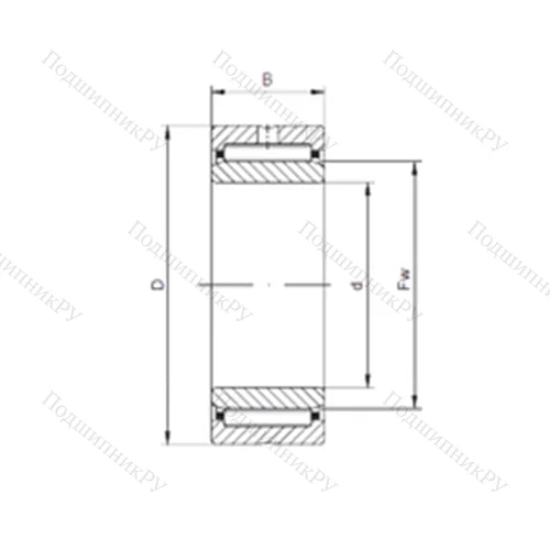 Подшипник игольчатый радиальный NKI 70/25 от производителя  ISO Подшипник игольчатый радиальный NKI 70/25 от производителя  ISO