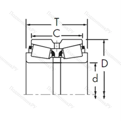 Подшипник роликовый радиально-упорный HH 234048/HH 234011CD+HH 234048XA от производителя  TIMKEN