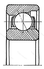 Подшипник  6017 (E 17) размер 7x19x6