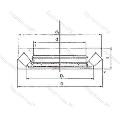 Подшипник роликовый упорно-радиальный 29420M