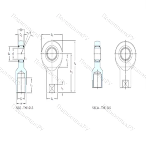 Подшипник скольжения сферический SI 80TXE-2LS от производителя  SKF