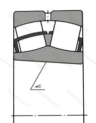 Модификация подшипника 4153732 размер 160x270x109 ГПЗ-34