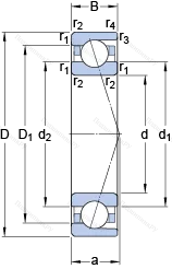 Подшипник 71818 ACD/P 4