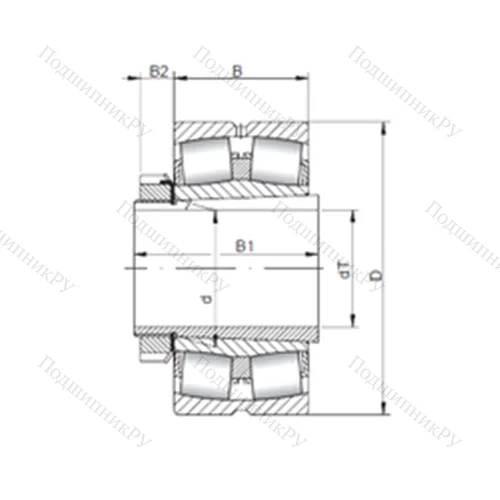 Подшипник роликовый радиальный самоцентрирующийся 23096 KCW 33+H 3096 от производителя  CX Подшипник роликовый радиальный самоцентрирующийся 23096 KCW 33+H 3096 от производителя  CX