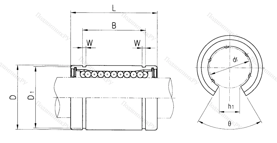 Подшипник LM 60 UU OP в Липецке